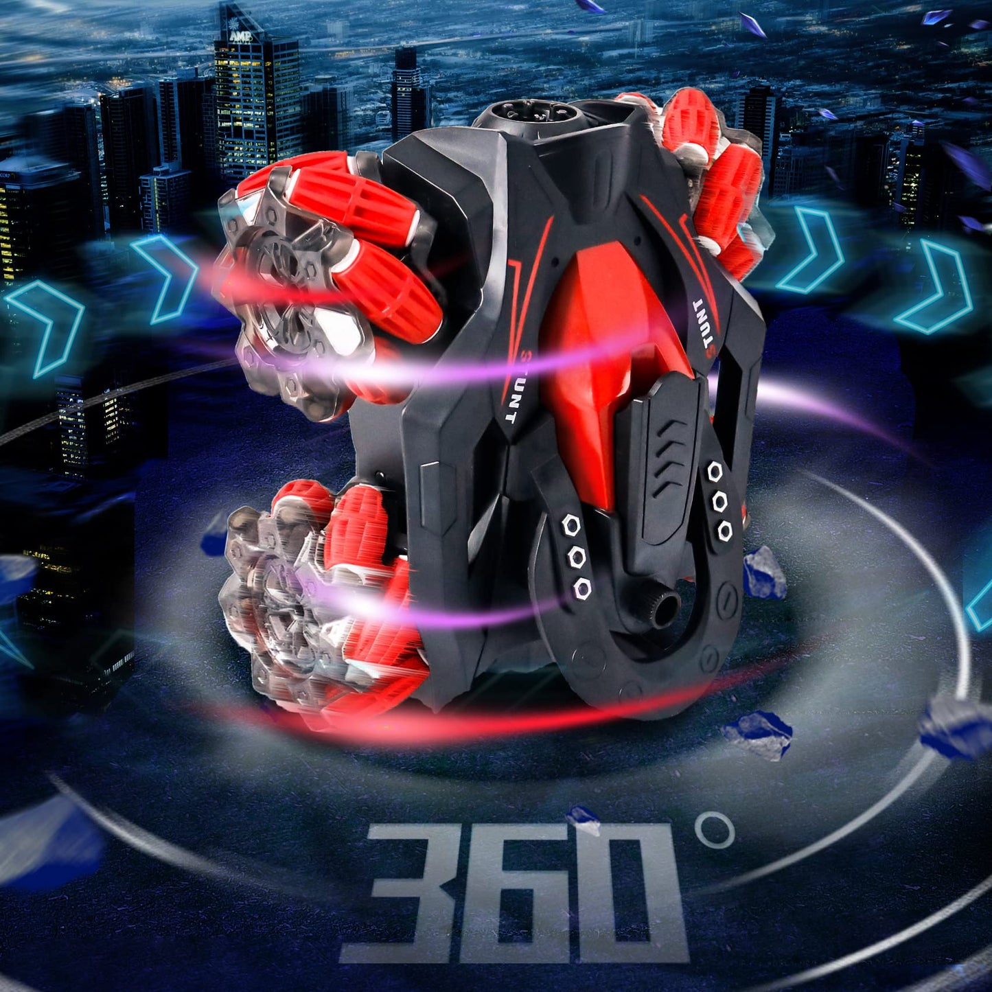 Finger sensor Remote control Car with smoke and music - High Speed 360 Rotate - drifting car - superb car