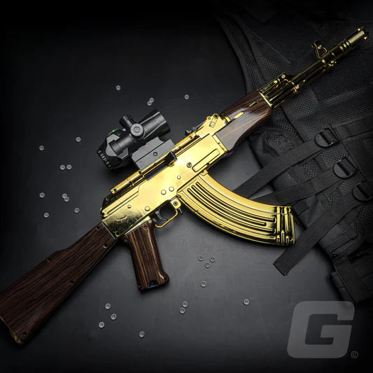 Ak 47 Jelly Gun with orbeez ball jelly - big size Automatic battery operated - rechargeable- long length shot nylon material