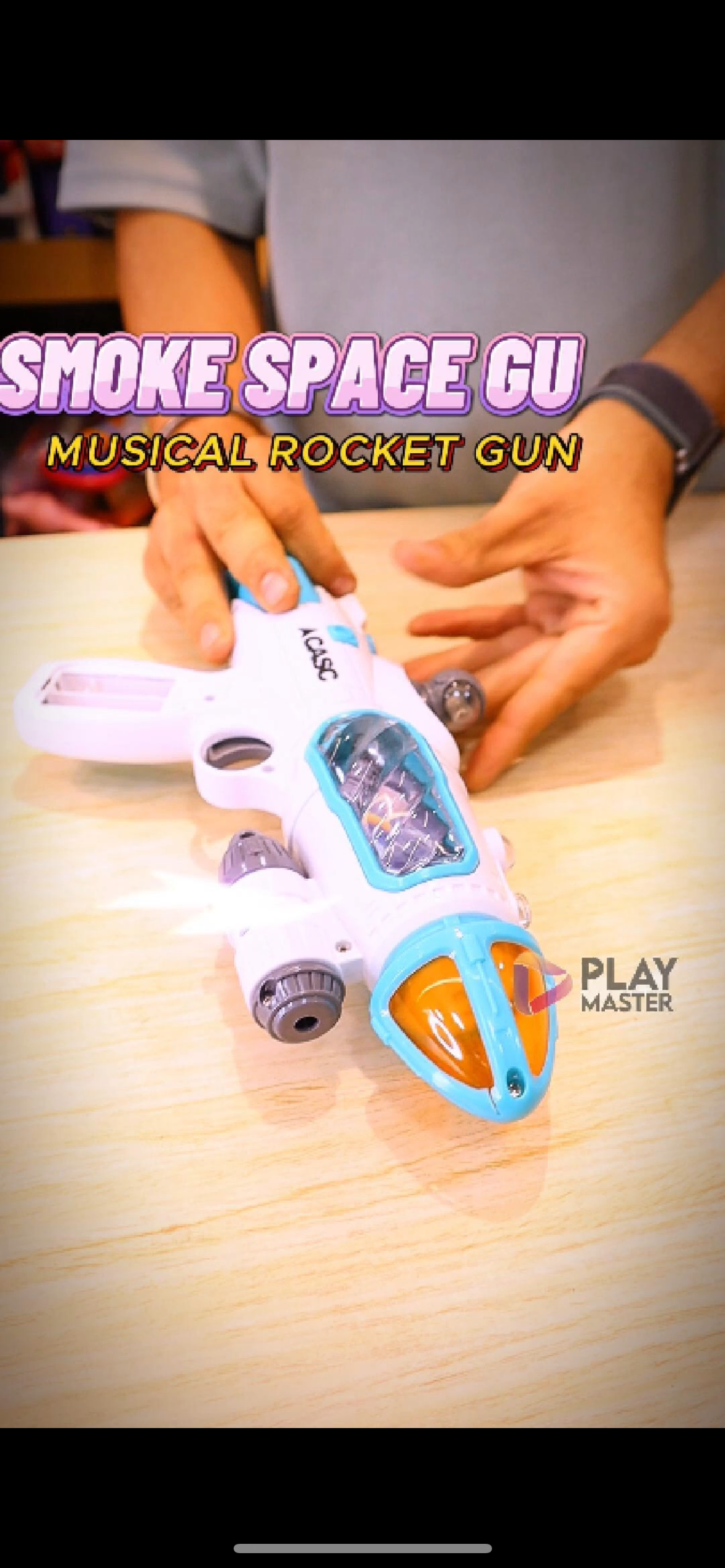 Astronaut Rocket gun with smoke - Space Exploration Musical Gun with Moving astro Flashing Lights