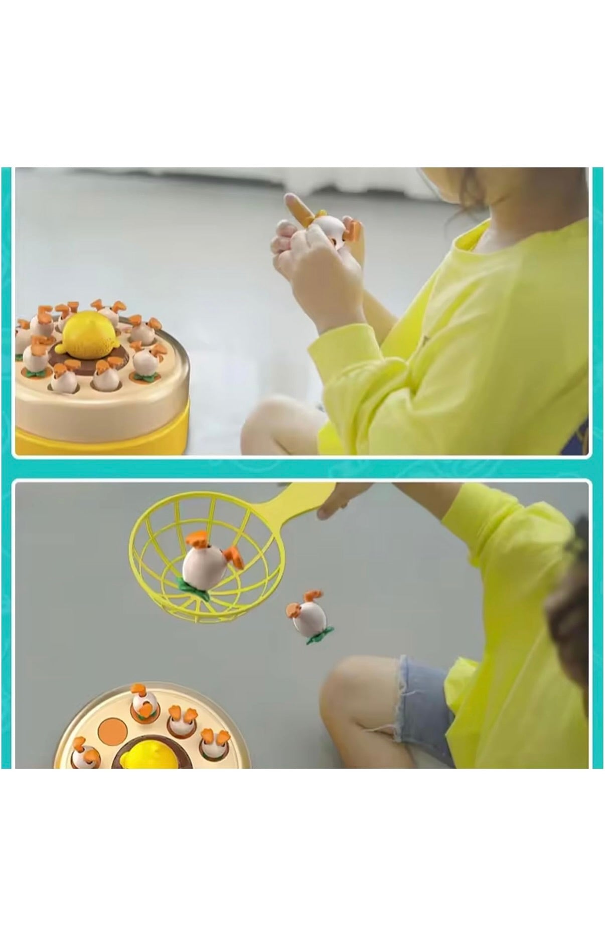 B.duck Bouncing & Learning Electric Carousel Toy, Improves Focus & Fine Motor Skills, Montessori Music Toy for Kids