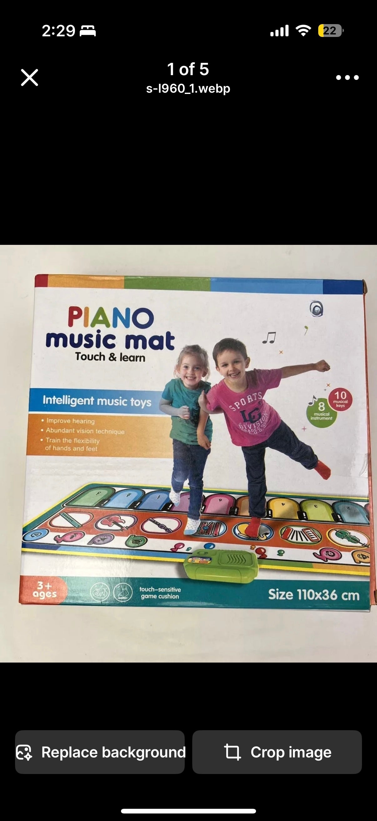 Musical Learning Piano Keys Dance Mat For 3+Years ,Batteries Included