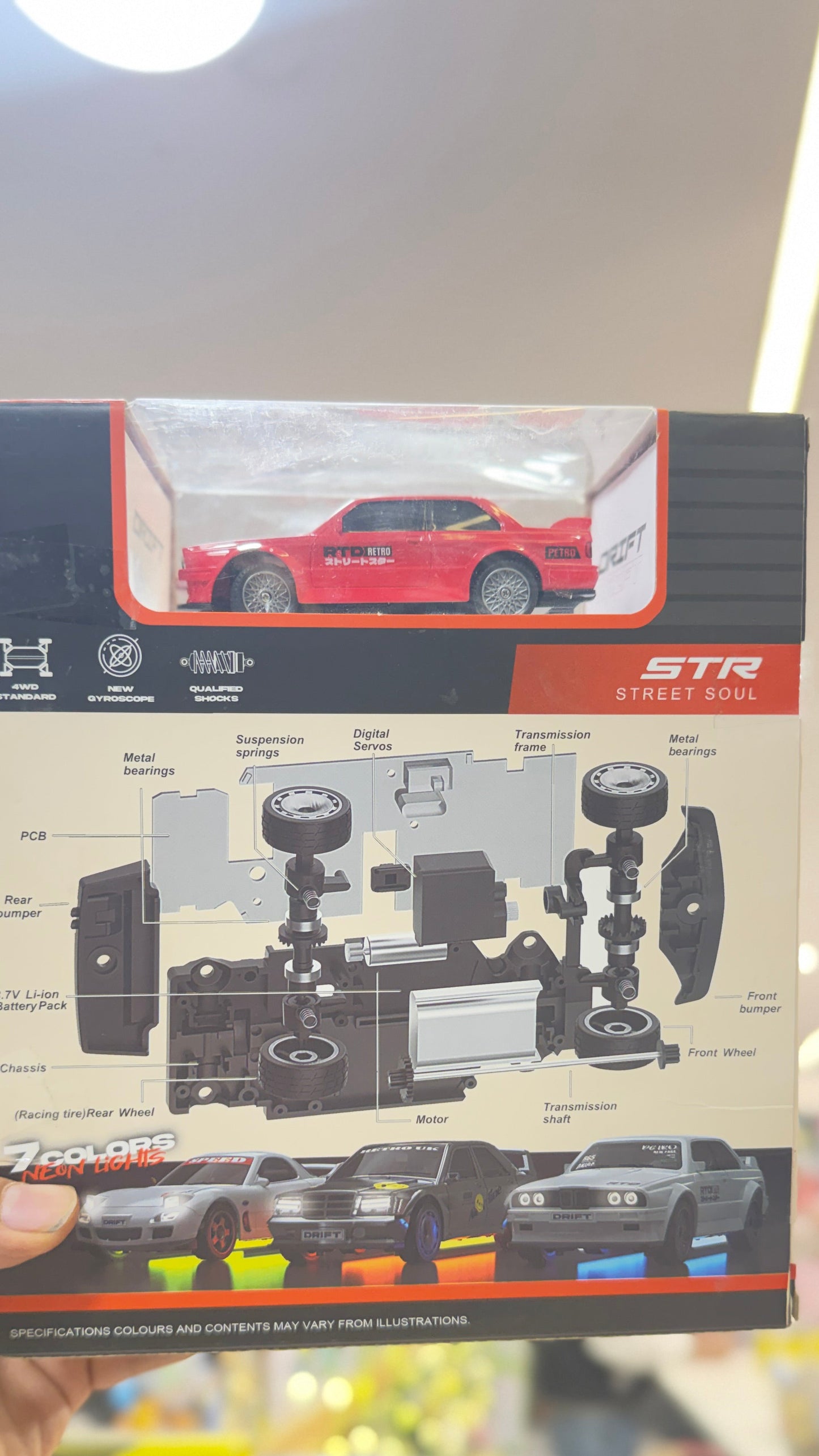 Scale size 1:42 High speed Turbo racing drift car - cell operated rc drift car truck - remote drifting car