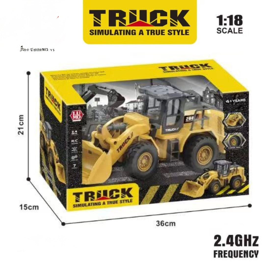 Big size Remote control JCB Truck - Wireless Real RC Excavator JCB Truck Excavator with Rubber wheels Construction Vehicles Remote Control Toys Set