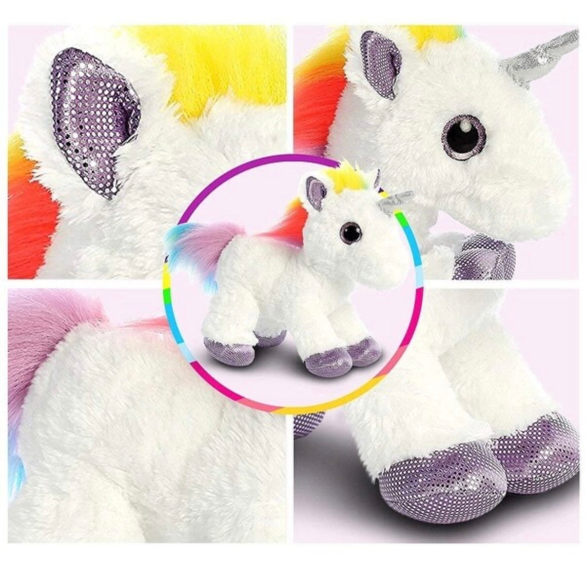 Huggable unicorn with lights and music - Sensor Bottler with eye blinking unicorn with sensor