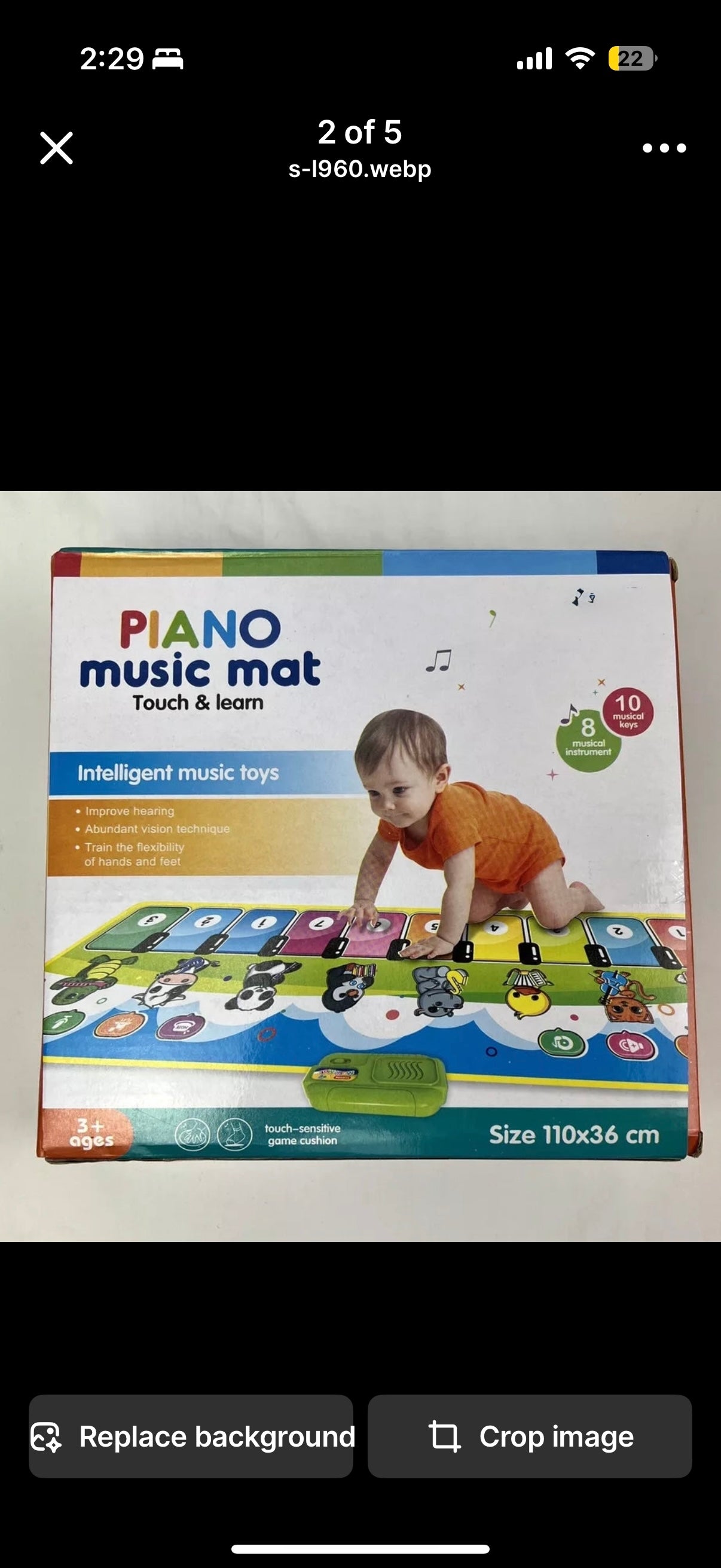 Musical Learning Piano Keys Dance Mat For 3+Years ,Batteries Included