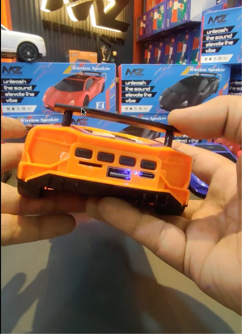 Scale Model 1:24 Lamborghini Aventador Bluetooth car with Bluetooth Speaker - FM and Rechargeable (SCALE 1:24) MZ CAR F4 MODEL