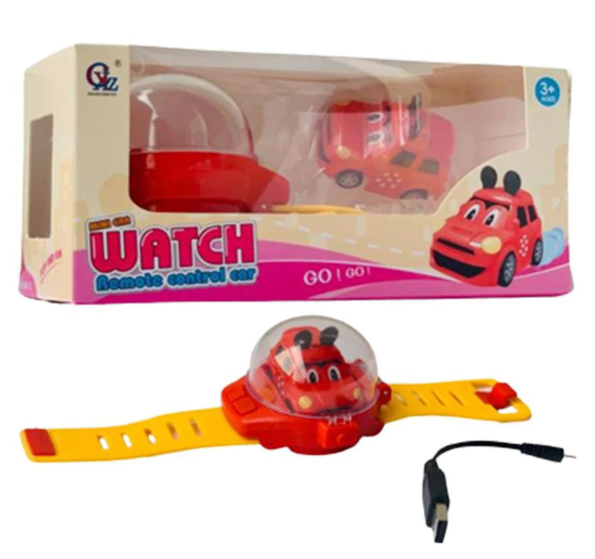 New smallest rc vehicle car for kids - Watch car with Watch (rechargeable)