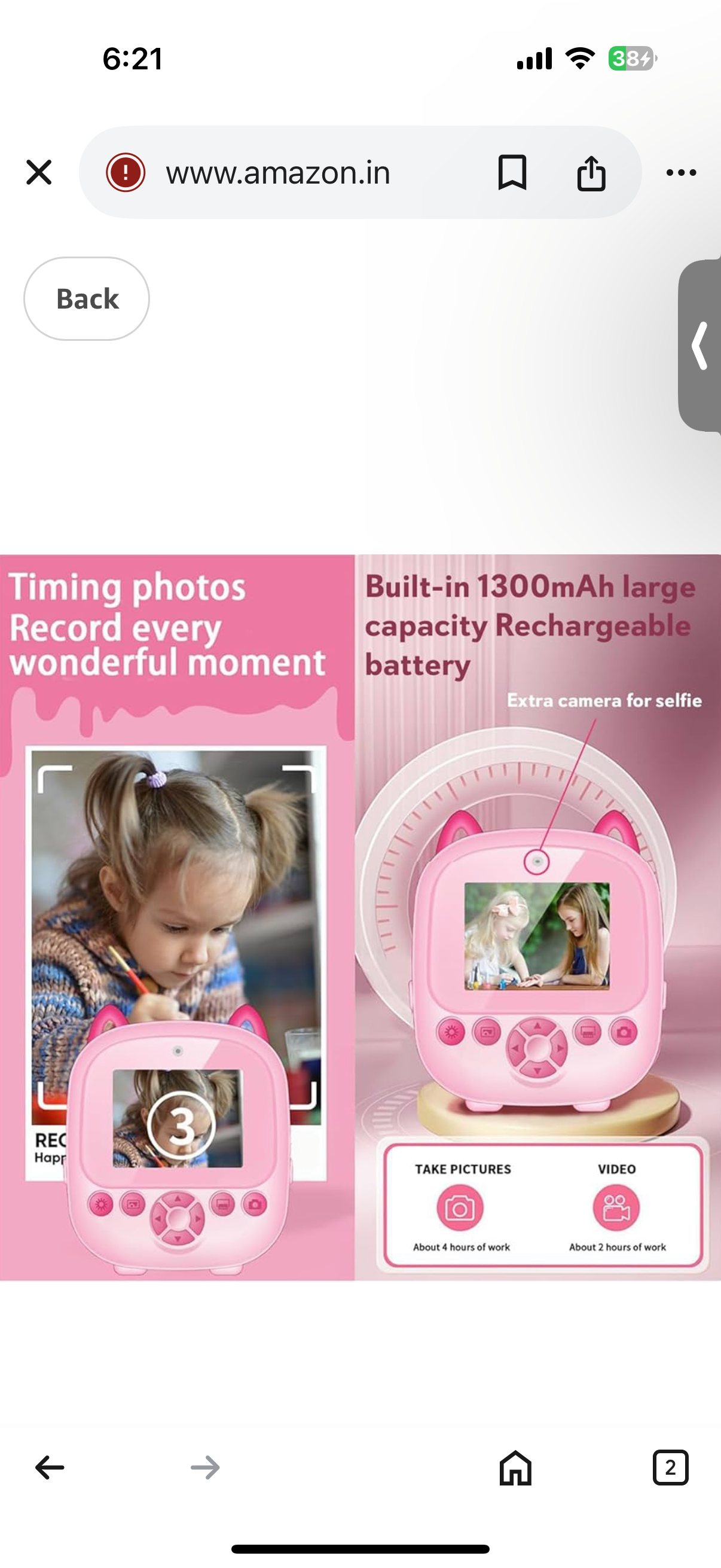 Mini printer camera - HD instant print camera- super video recording and Instant Print Camera for Kids - new