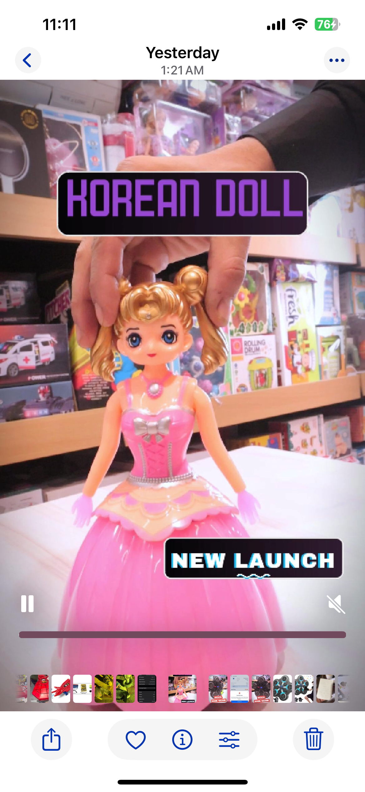 Princess Musical dancing doll with lights - korean doll with music- battery operated and automatic