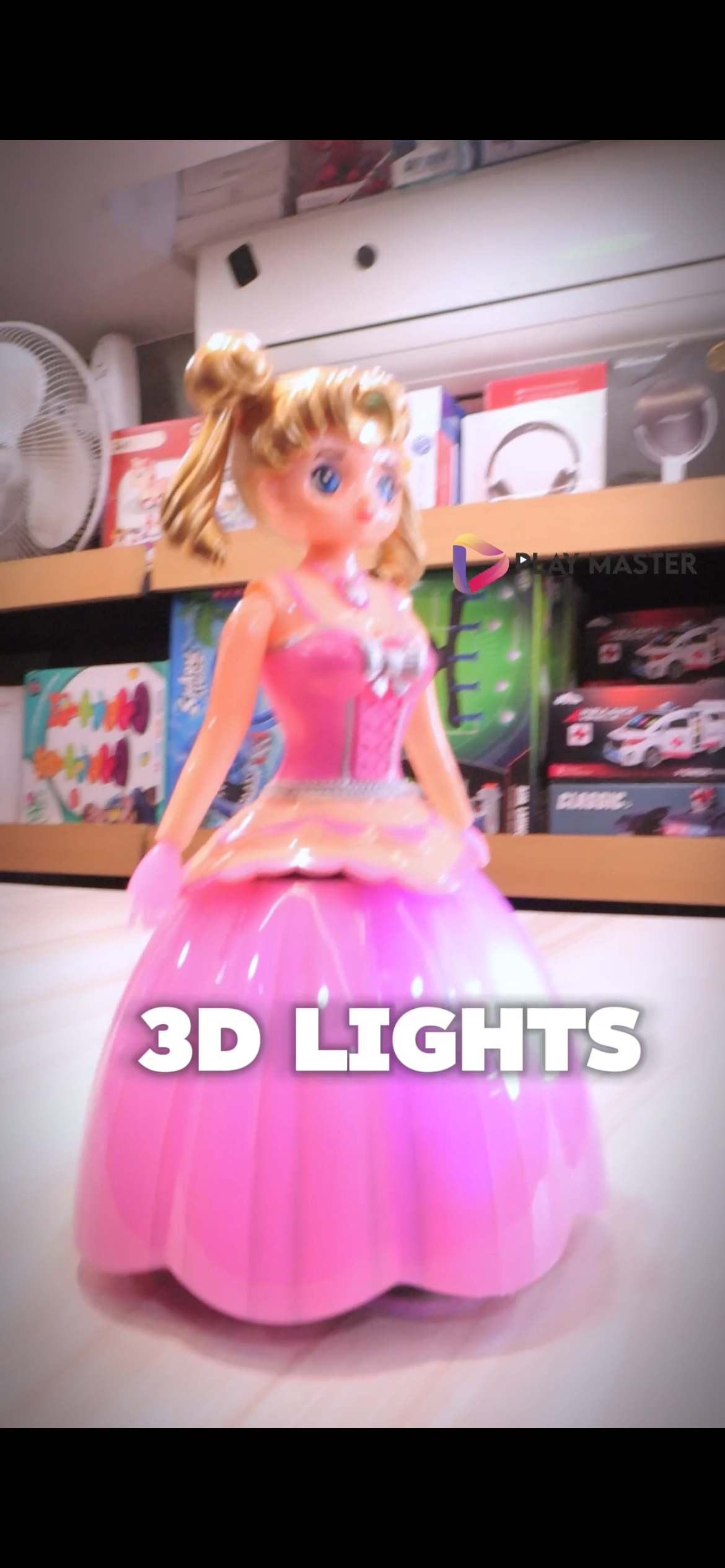 Princess Musical dancing doll with lights - korean doll with music- battery operated and automatic