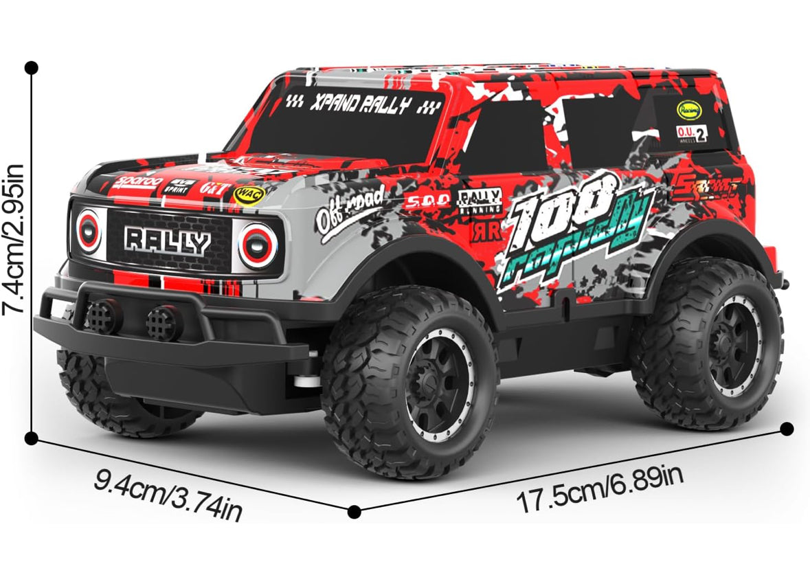Remote Control Car, 1/24 Scale Light Up Racing Car Toys with Cool Led Lights