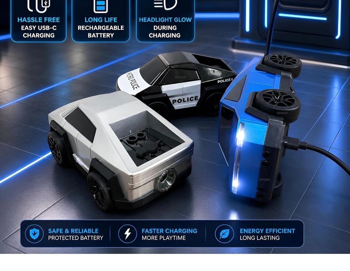 Remote Control tesla RC Drift Racing Car with LED Lights Mini Dream Car Follow Me Toy Birthday Gift for for Kids Boys Girls