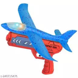 Catpault plane with gun - gun plane for kids - 2 flight modes - playmaster plane toy