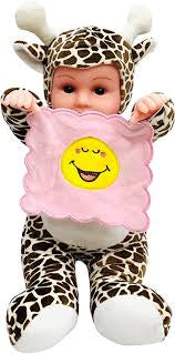 Peek-A-Boo Doll Toy Beautiful & Soft Plush Laughing Doll Toy for Kids, Moving Arms with Voice Activated Feature and Touch Sensor (Multi Color