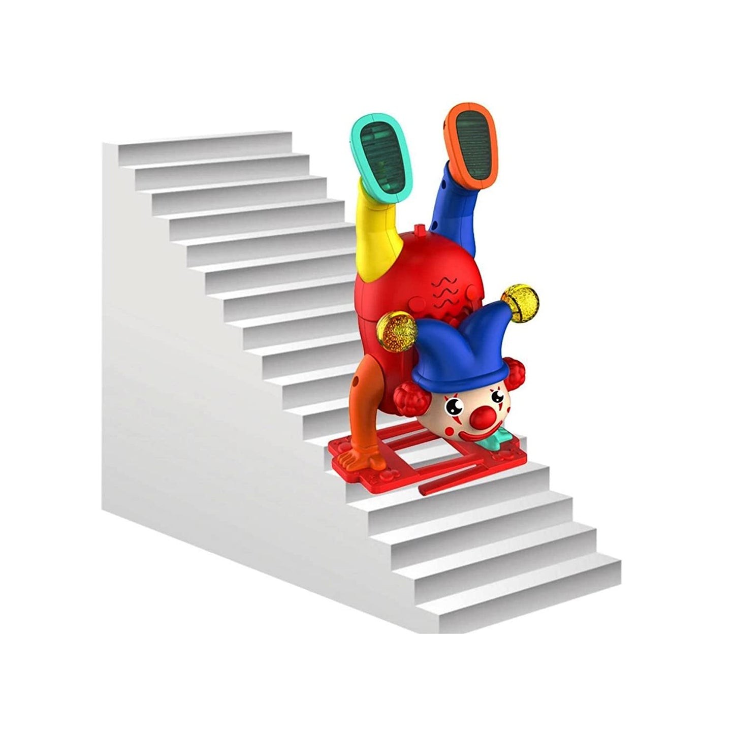 Electric Musical Upside Down Clown Joker Toys Dancing Toy Walking Clown Toy for one year old kid
