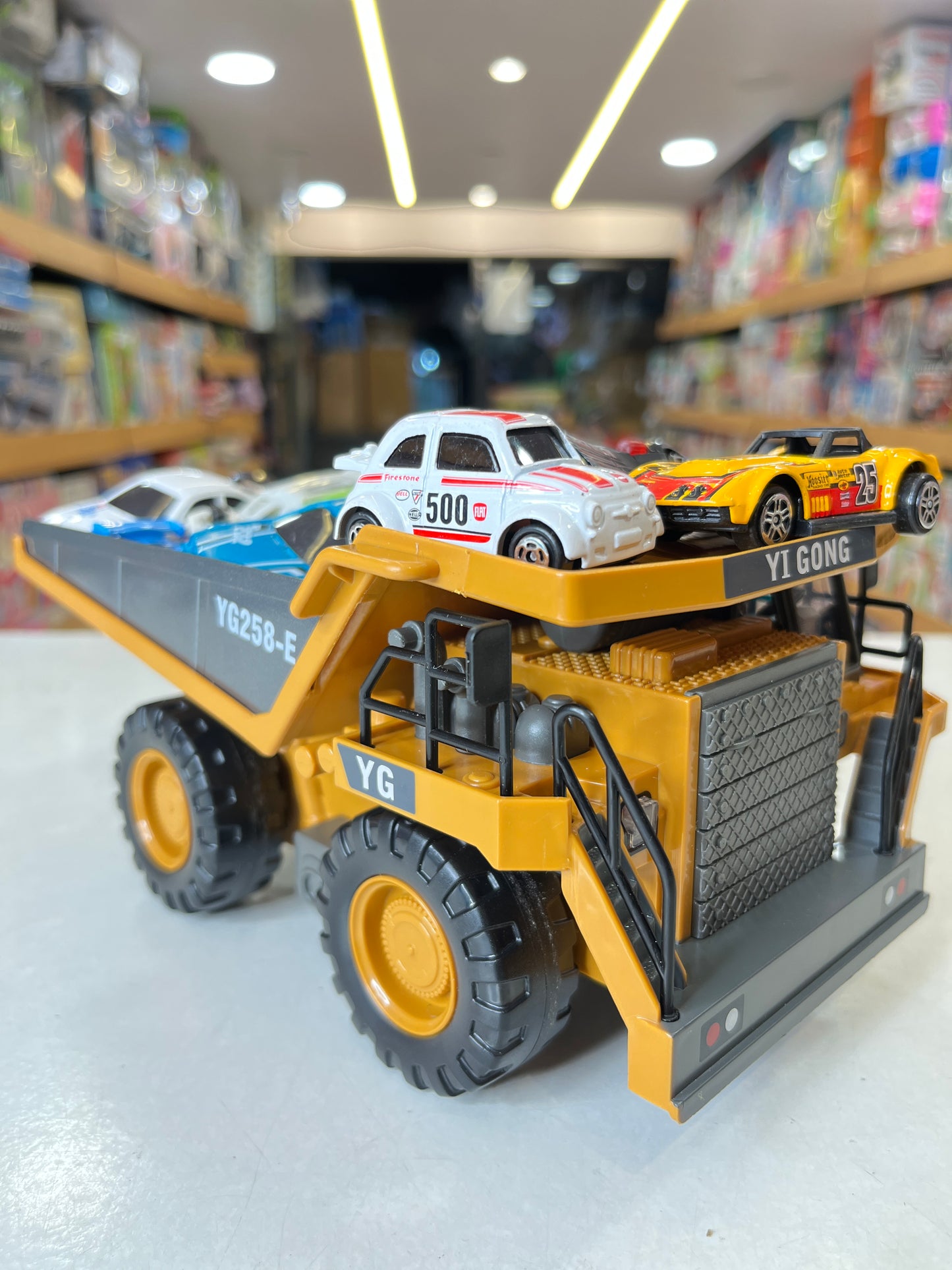 RC Dump Truck 2.4GHz Mobil Truck Remote Control Alloy TRUCK 9CH Auto Demo LED