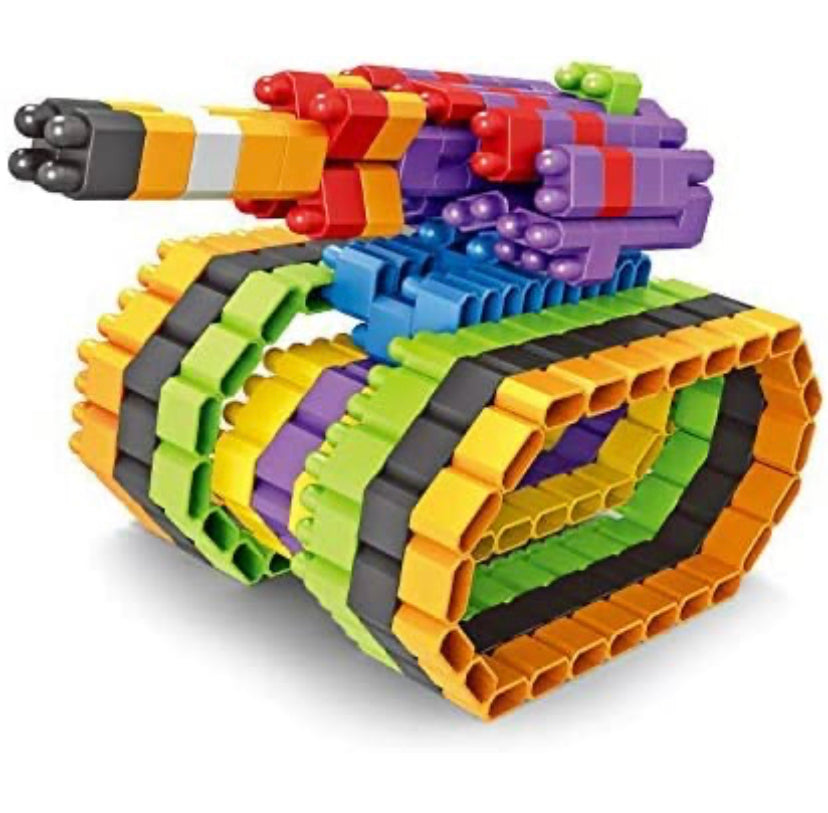 Bullet Block Game 400pcs (Fun to Build) Interactive Block That fits at Any Angle