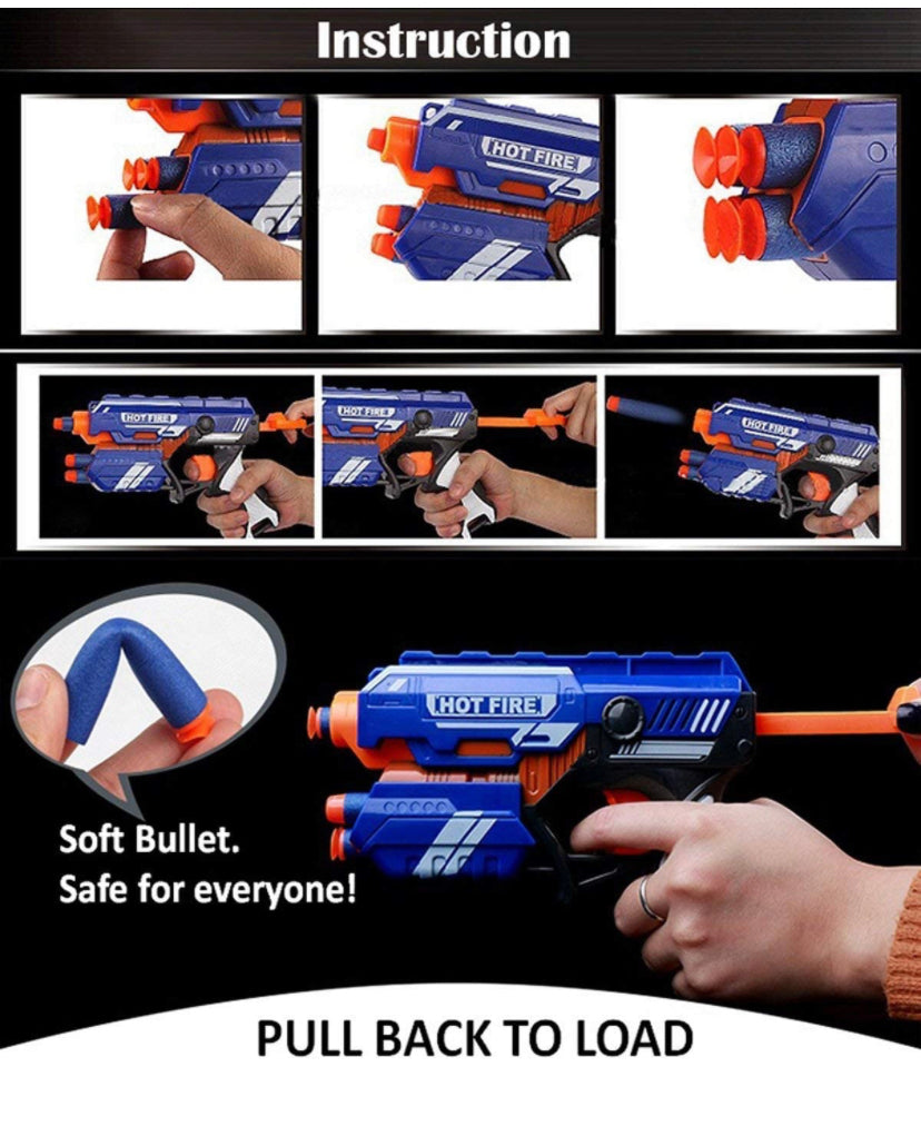 Blaze Storm Soft Bullet Toy Gun for Kids with Safe Soft Foam Bullets