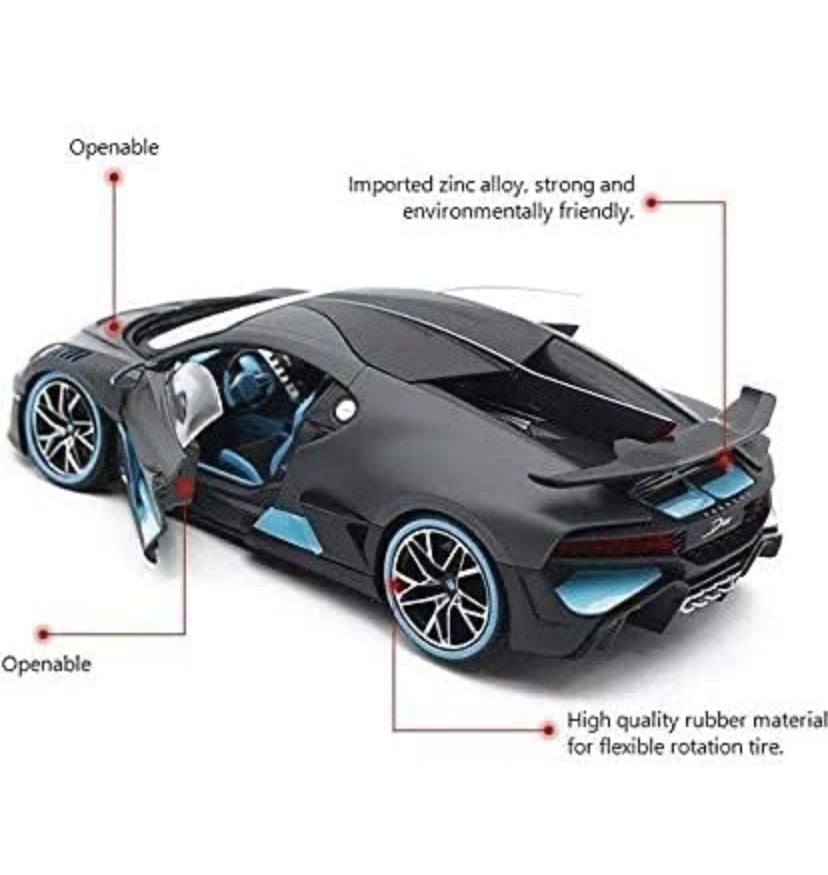 1:32 Scale model Die-cast bugatti car Metal Cars for kids - door open