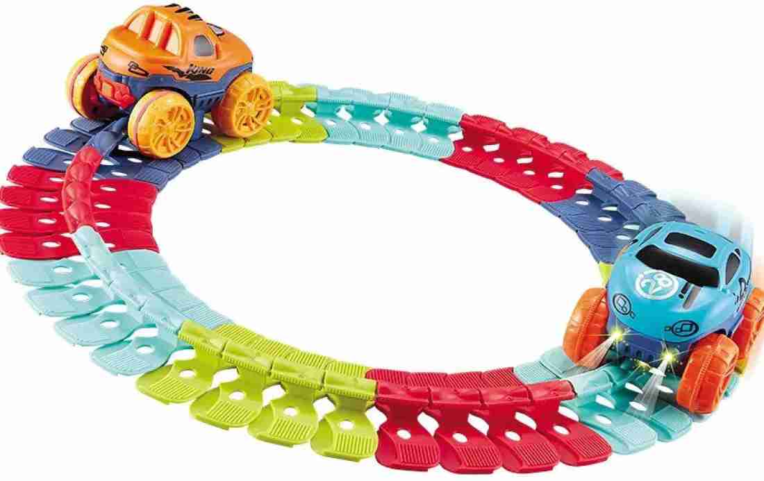 Biggest Changeable Track AA battery -Up Race Car Flexible - 96 PCS SET