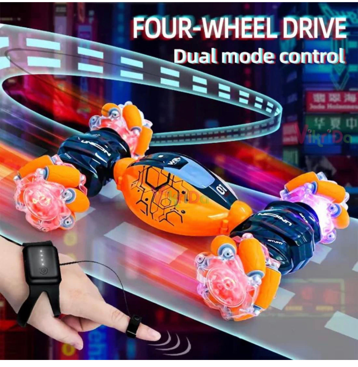 Remote Control gesture control car Watch-controlled double sided drifting stunt twisting climbing stunt car