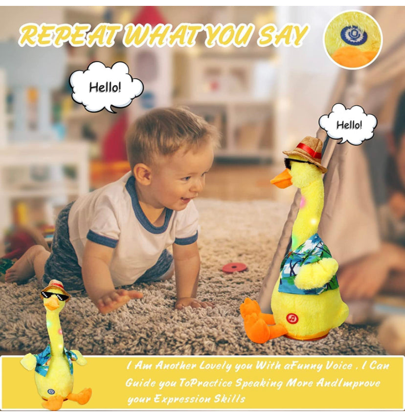 Dancing Musical Duck Toy for kids- Talk back, Sing, Record & Repeat