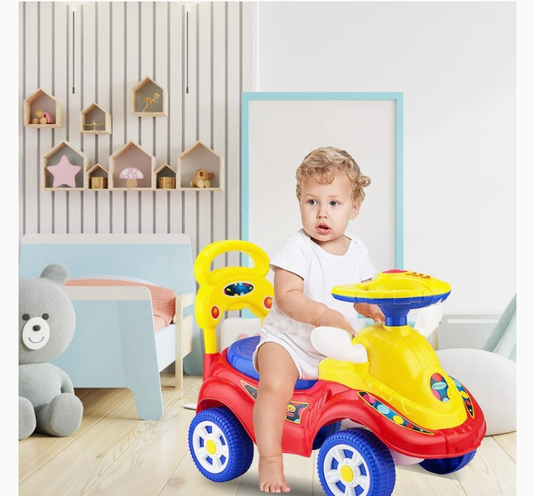 Scooby Rider Ride On Push Car with Music for Baby (Multicolour)