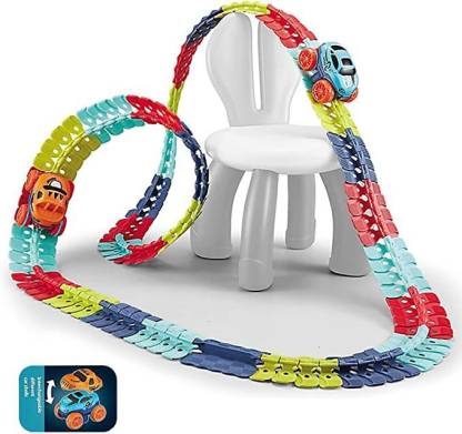 Biggest Changeable Track AA battery -Up Race Car Flexible - 96 PCS SET