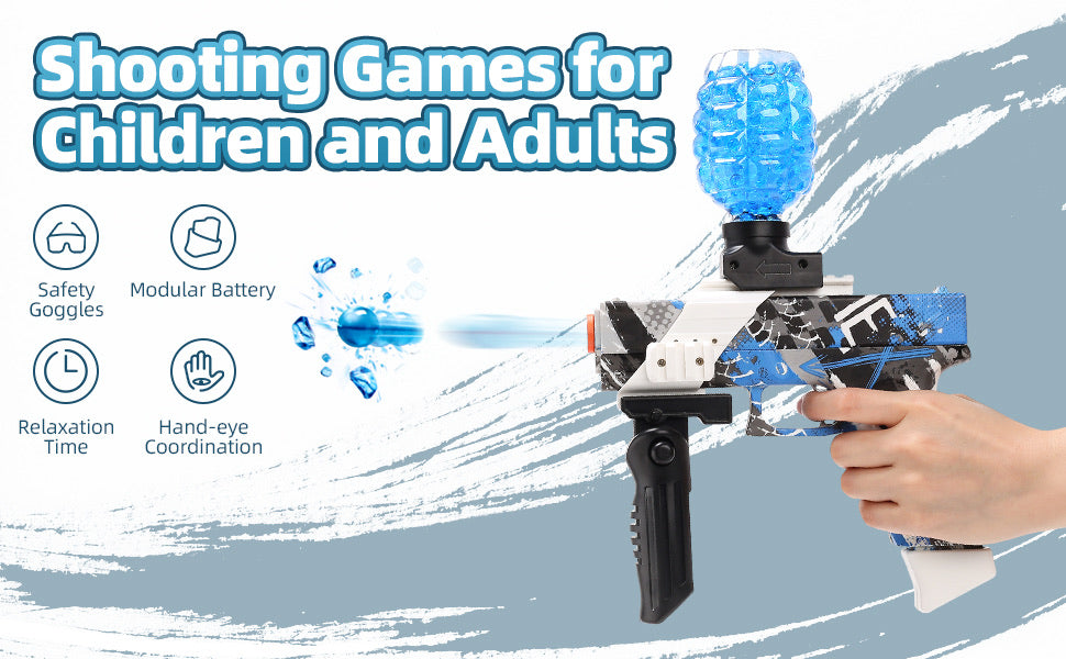 Fast, Fun Jelly Ball shooting Gun - Automatic Orbeez gun