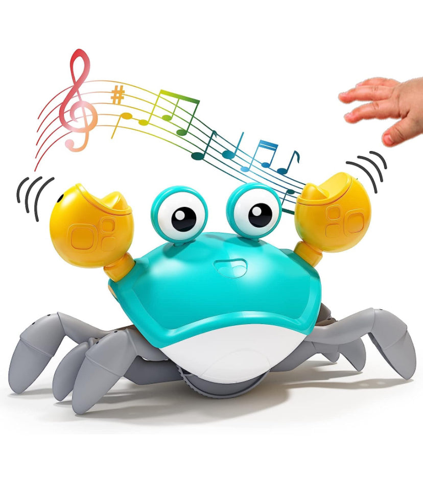 NEW WALKING induction sensor Crawling Crab with Lights, Music & Automatically Avoid Obstacles playmaster toys