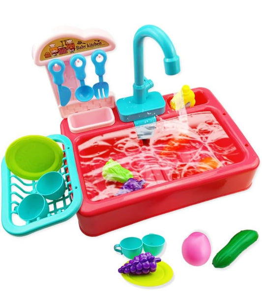 Dishwasher for Kids - battery operated water tap - electric sink