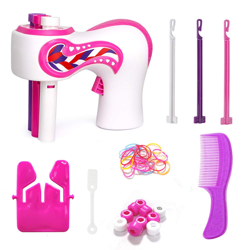 Automatic Hair Braider machine- Quick Twist 3 Shares Hair Braiding Machine for girls - playmaster (age 5 to 15)