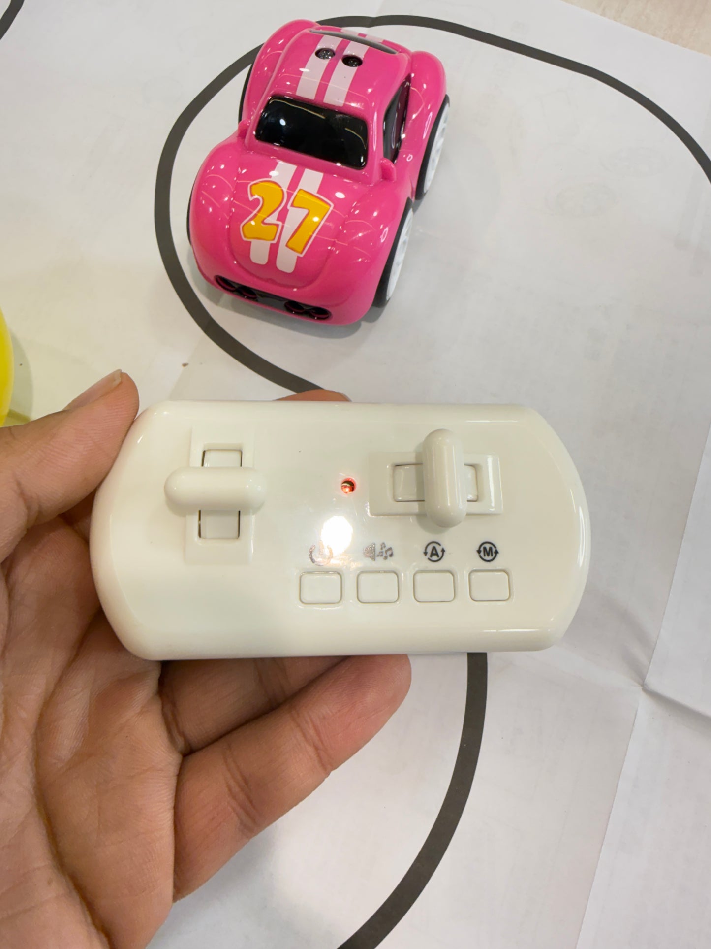 Nrw Pen induction Smart Sensor Mini Car for Kids | Magic Induction RC Intelligent Sensor Car | Pull Back Mini CAr with Smart Music & LED Lighting | (Copy)