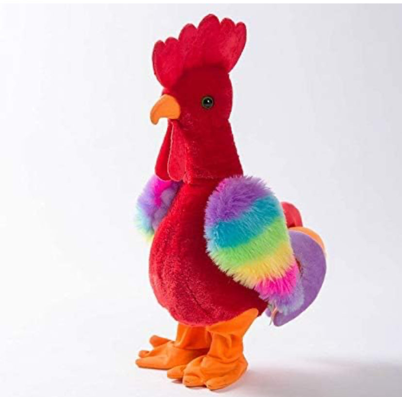 Dancing & Singing Chicken Plush Toy for Kids with Movable Head