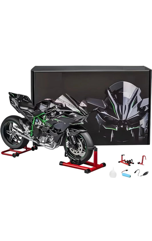 H2R bike kawasakiSuper Bike Motor Cycle - with smoke and lights Tiny Figure Racing Sports Max Energy Power