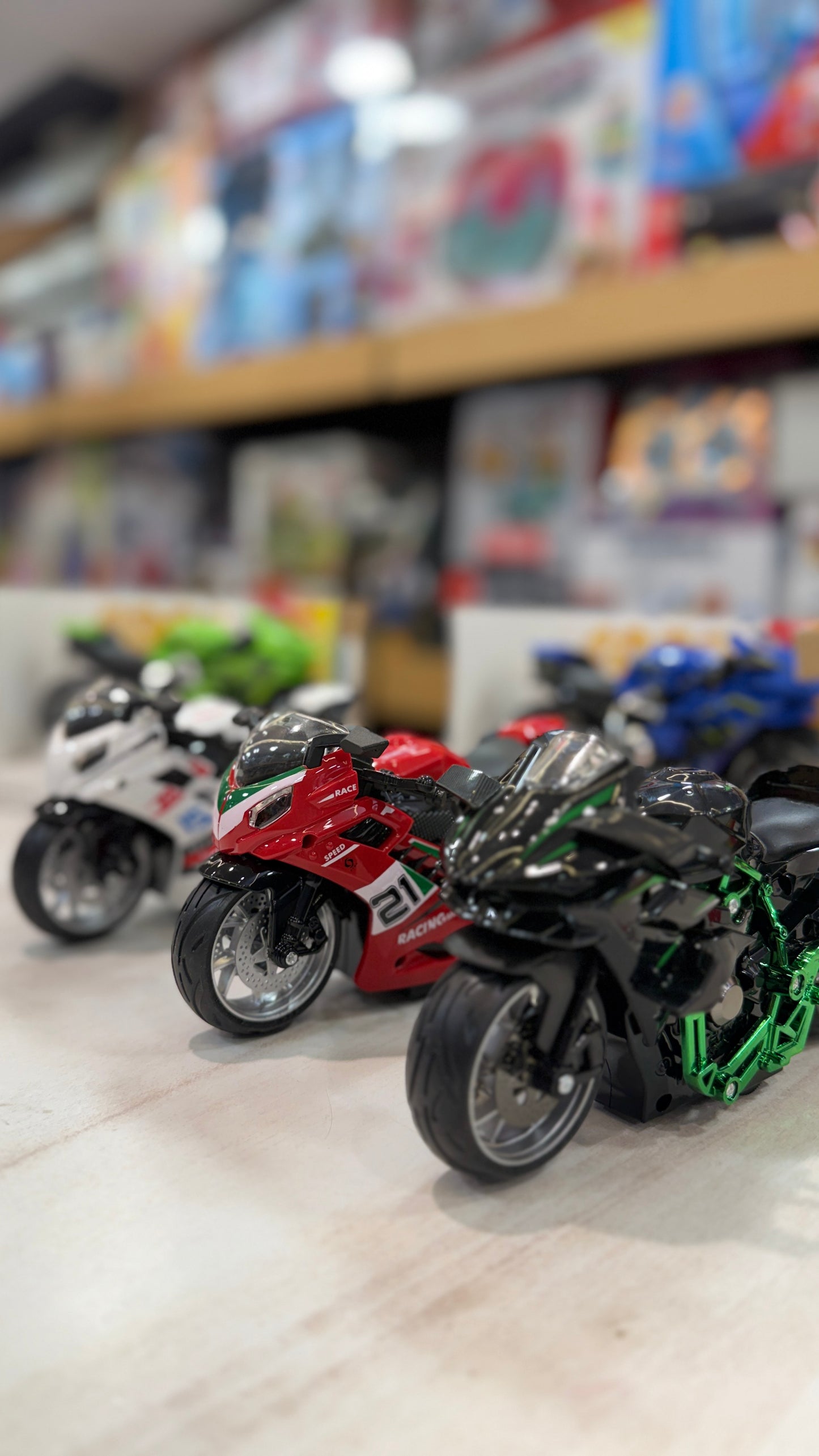 Collection of new Sports bikes - smoke lights and music- playmaster Todd