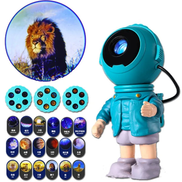 New launch of Astronaut Projector Creative Atmosphere Light Magnetic Head Rotating Integrated LED Light Beads with Filin Films