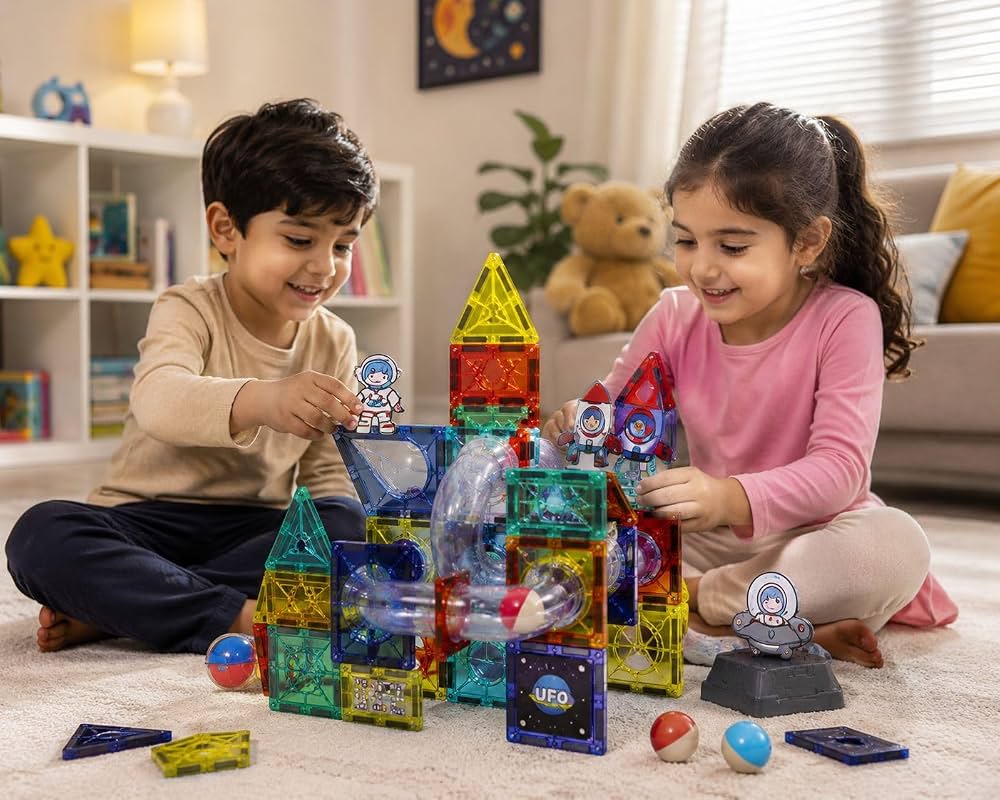 Magic Magnetic Blocks Construction & Building Set