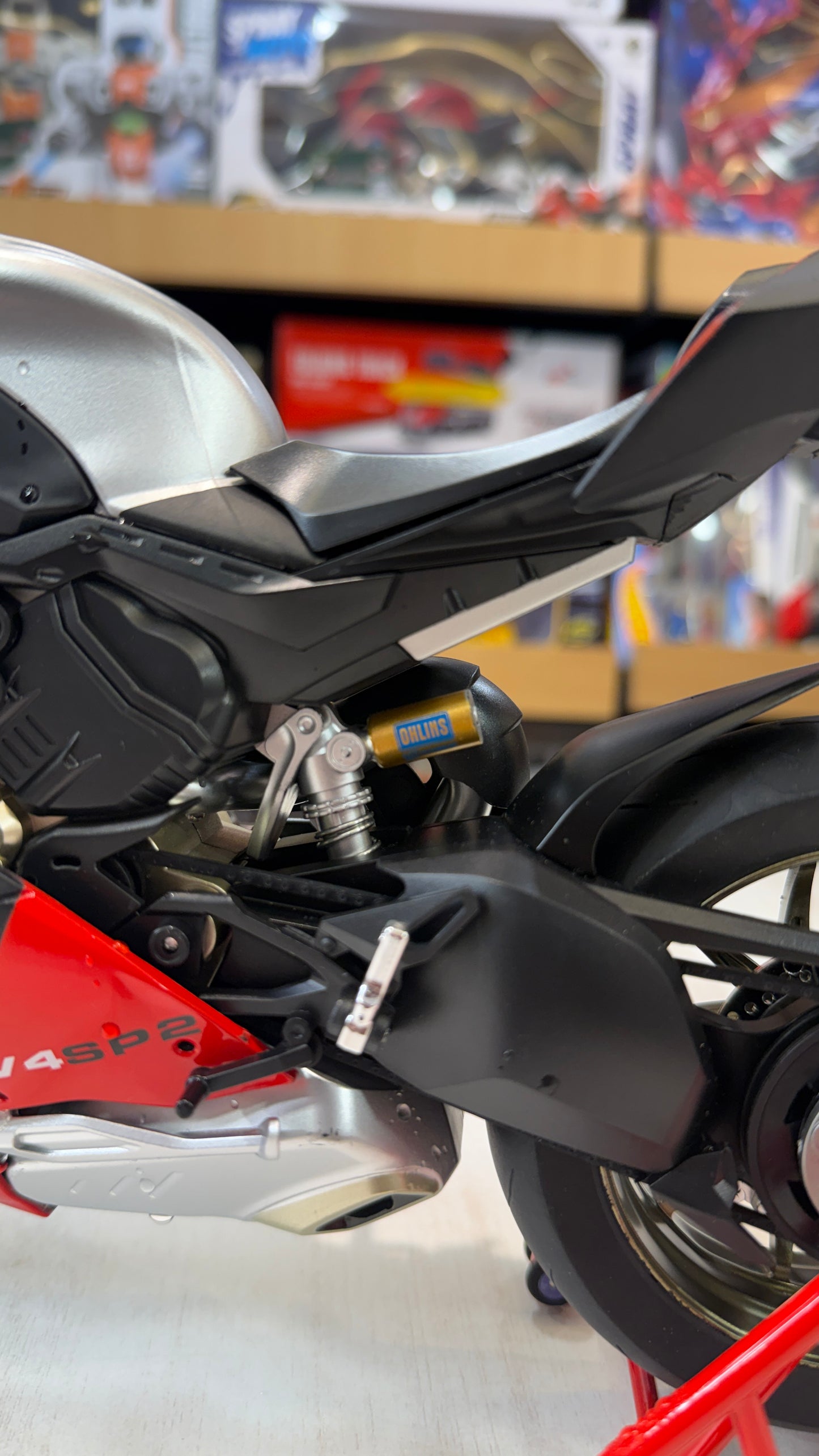 Ducati bike Super Bike Motor Cycle - with smoke and lights Tiny Figure Racing Sports Max Energy Power