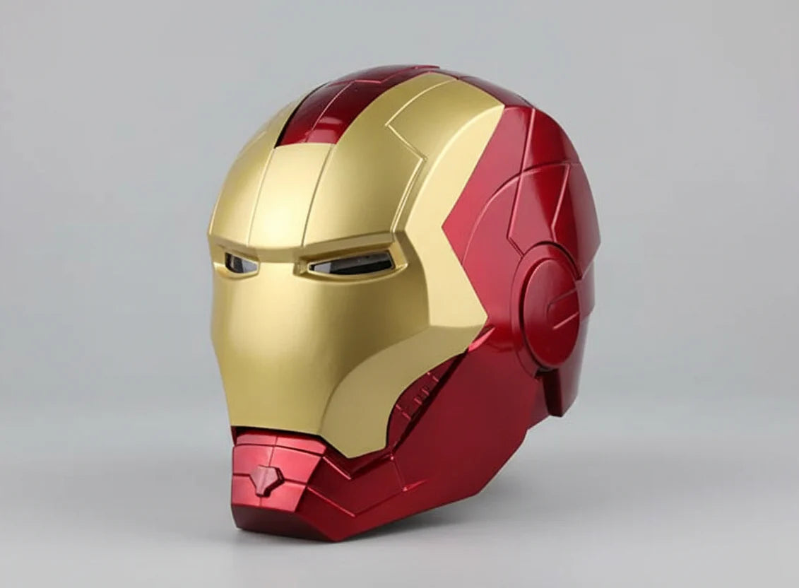 Ironman helmet - StarkTech music and one button Iron Man Helmet: Power-Up Iron Mask Random color pick