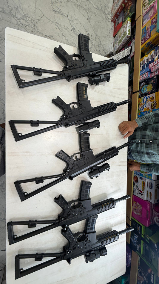 Heavy body Super Powerfull1.2 Kgs M416 with scope Jelly Gun with orbeez ball jelly - big size Automatic battery operated - electric gun (price including shipping)