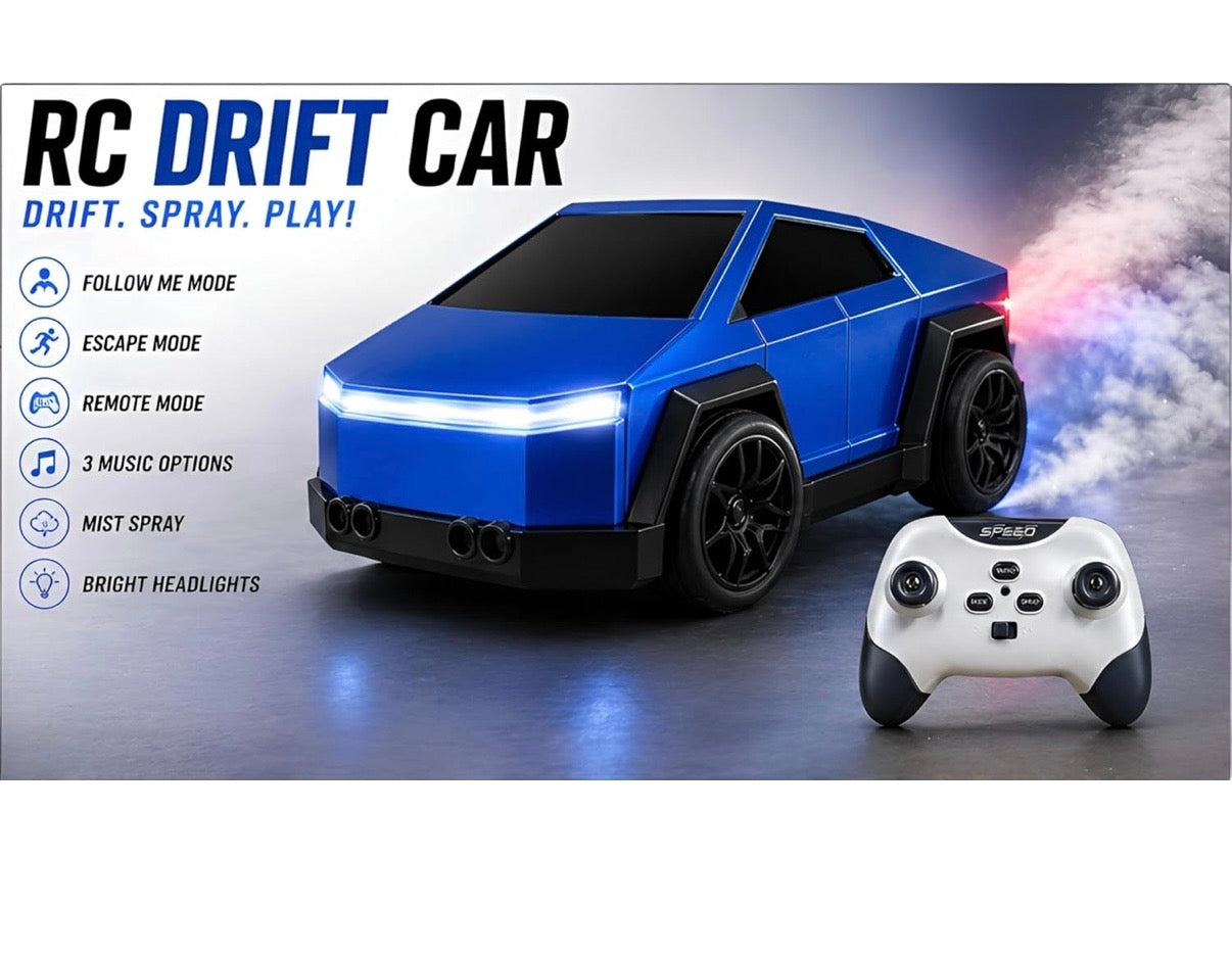 Remote Control tesla RC Drift Racing Car with LED Lights Mini Dream Car Follow Me Toy Birthday Gift for for Kids Boys Girls