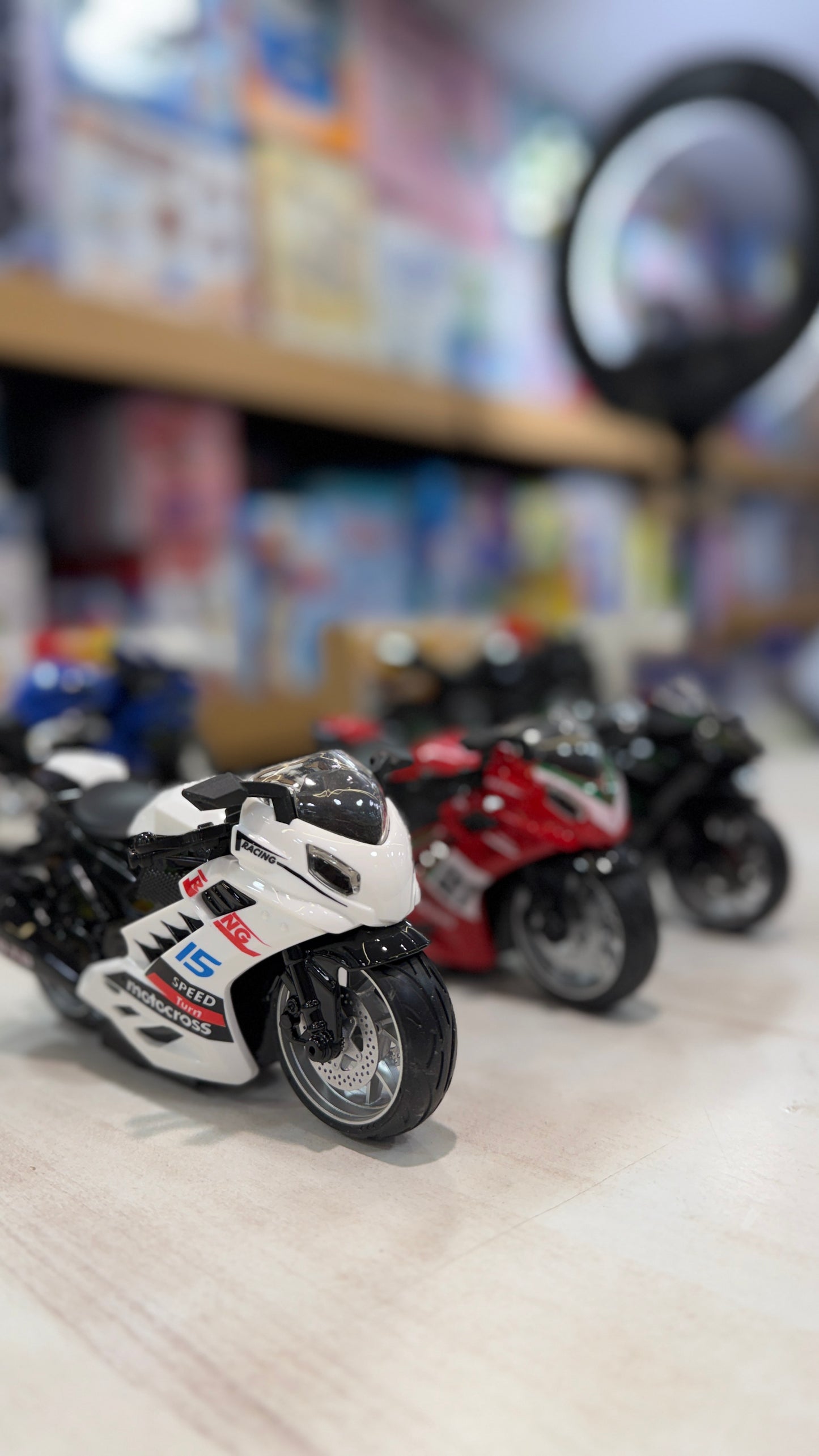 Collection of new Sports bikes - smoke lights and music- playmaster Todd