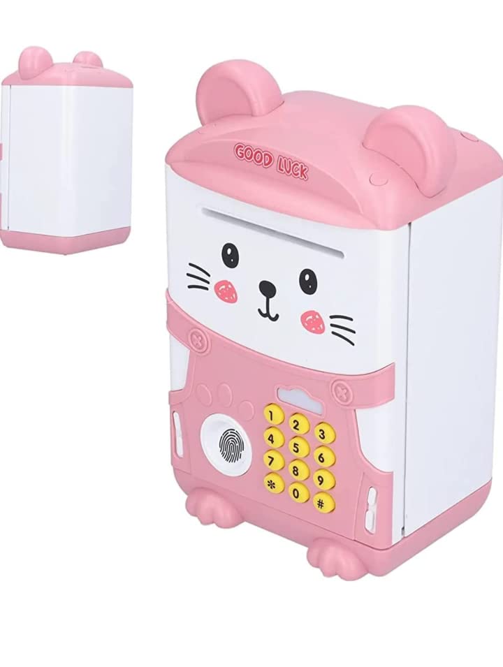 Cat money Safe - Electronic Cartoon Printed Smart Electronic Password Protected Money Bank for Kids Brand