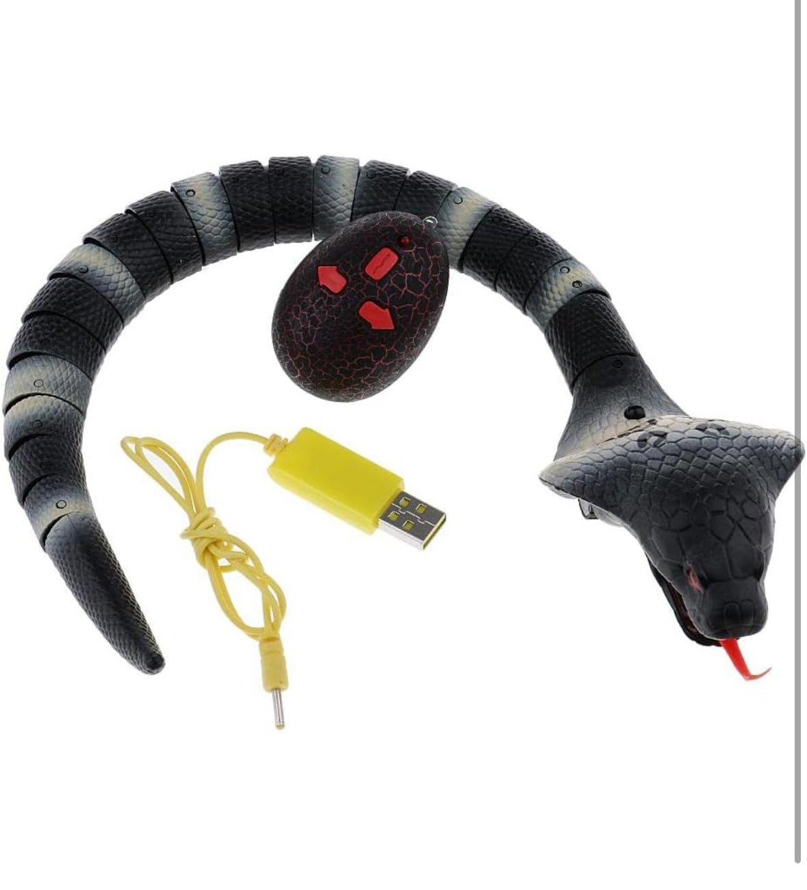 Remote Control Rattlesnake Model with Controller1 Piece USB Cable