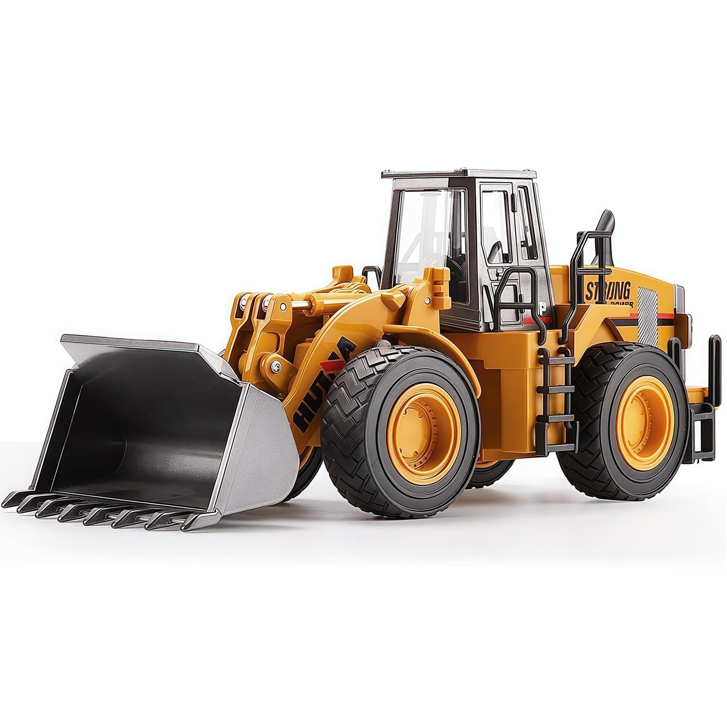Large Wheeled JCB Loader Heavy Duty Construction Metal Bulldozer, Loder Vehicle Toys for Kids, Outdoor Sandbox Car Toys,