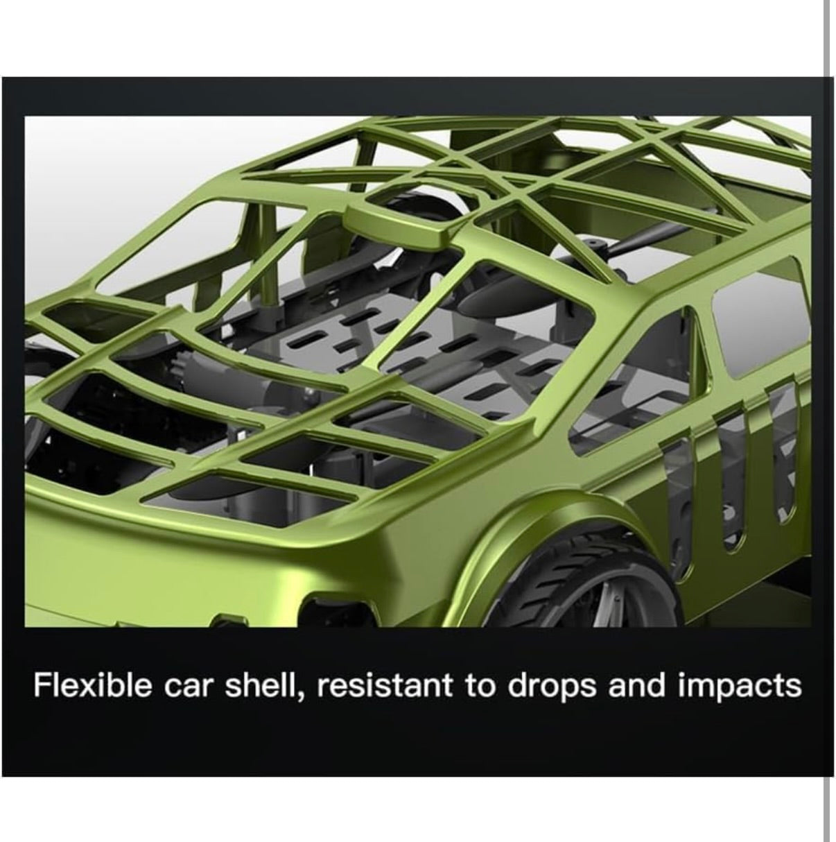 2.4GHz Flying Falcon RC Car 2-in-1 Air & Ground Racer | One-Click Takeoff Landing, Cool LED Lights Vehicle Toy for Kids Boys Girls (Multicolor)