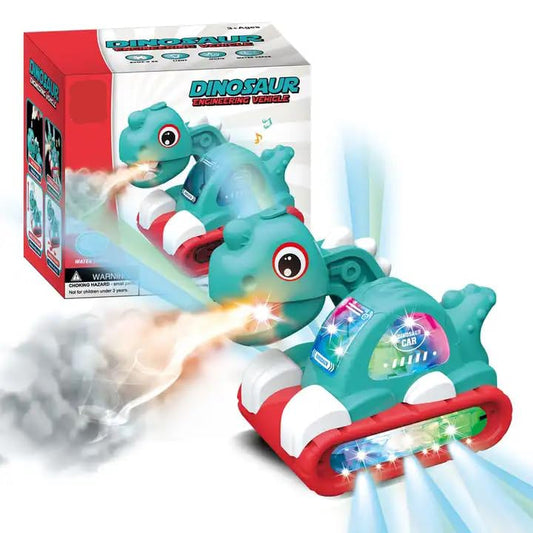 Engineering Dinosaur Smoke Spray Vehicle Toy for Kids - water spray dino toy for kids