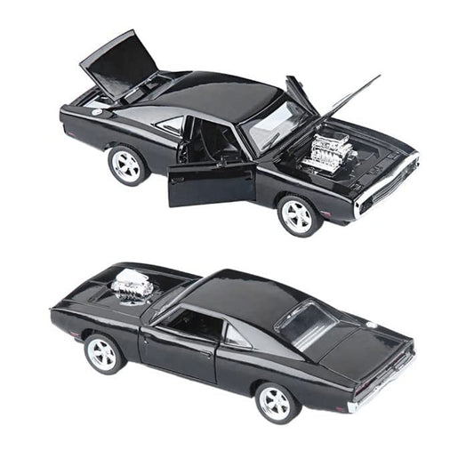 1:32 Diecast Model Alloy F & F 7 Dodge Charger Alloy Metal Pull Back With 6 Openable Doors & Sound Light Auto Toy Car For Kids Best Gift Toys For Kids Boys