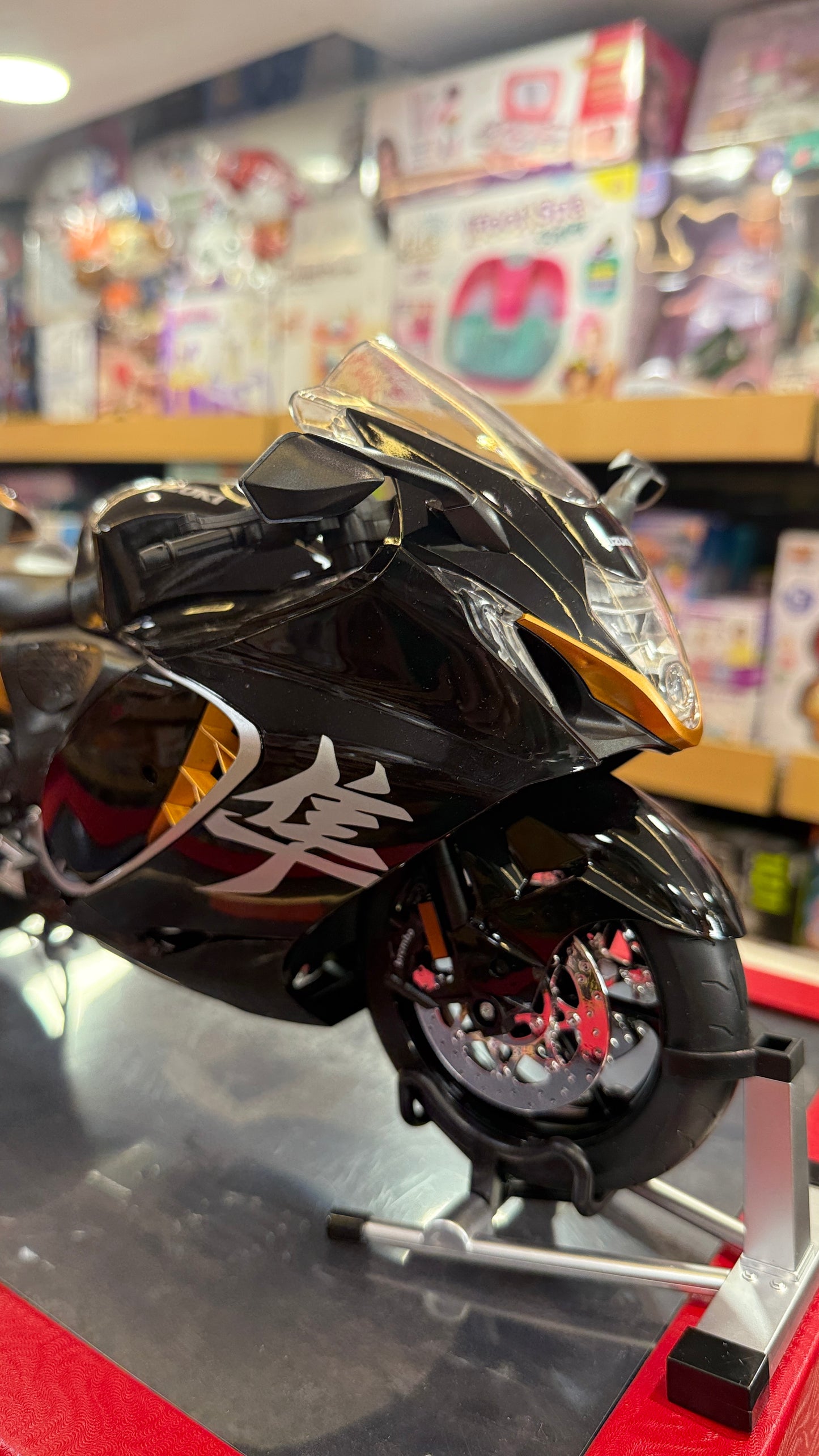 Hayabussa Bike Motor Cycle - with smoke and lights Tiny Figure Racing Sports Max Energy Power scale model 1:6 - smoke and real key - playmaster toys